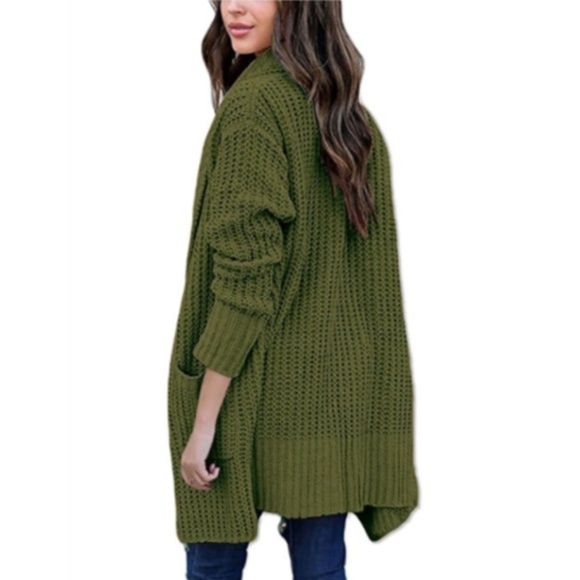 BALDWIN Wool Oversized Long Chunky Cardigan - Picture 2 of 6